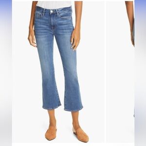 Frame Le Crop Mini Boot High Waist Jeans 24 Poe